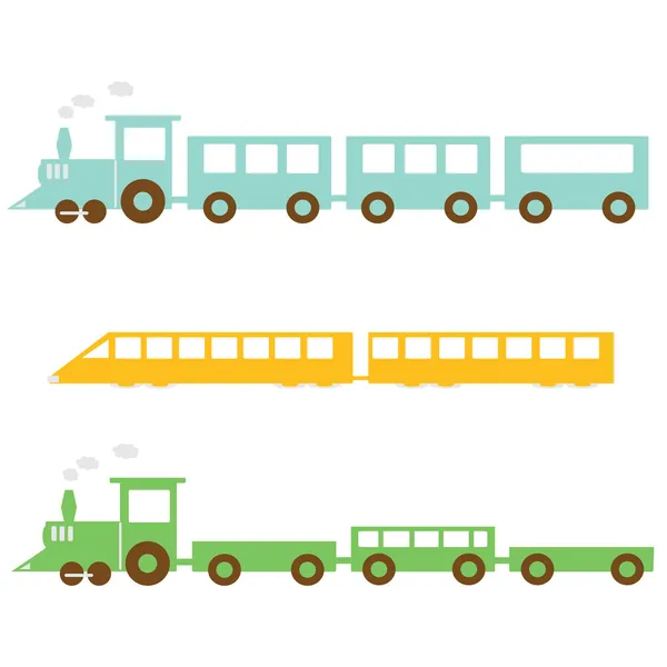 Tren de dibujos animados — Vector de stock