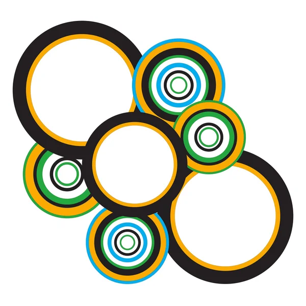 円の背景の創造的なデザイン — ストックベクタ