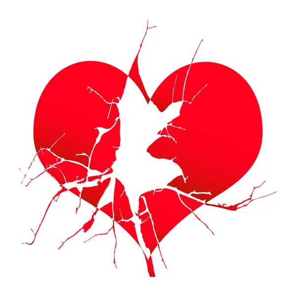 Corazón roto — Archivo Imágenes Vectoriales