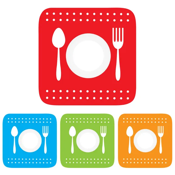 tabak, çatal ve kaşık simgesi, Restoran işareti