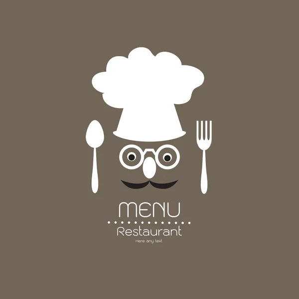 Menu ristorante design — Vettoriale Stock