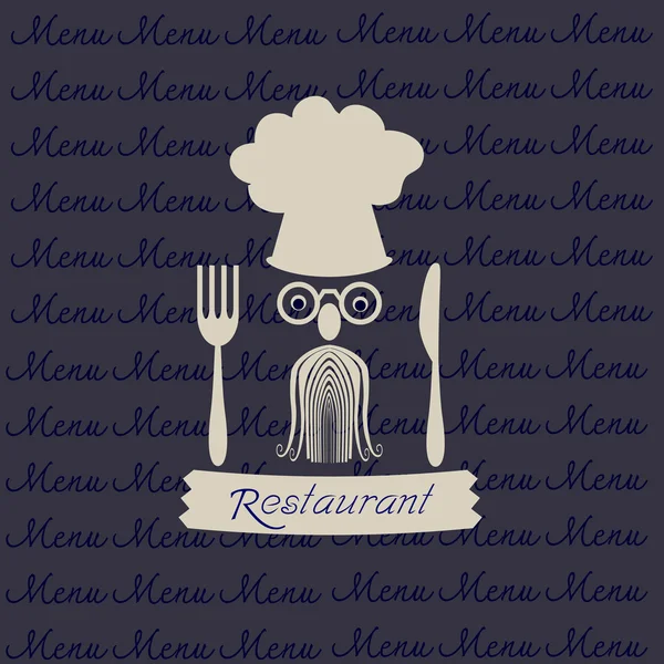 Menu ristorante design — Vettoriale Stock