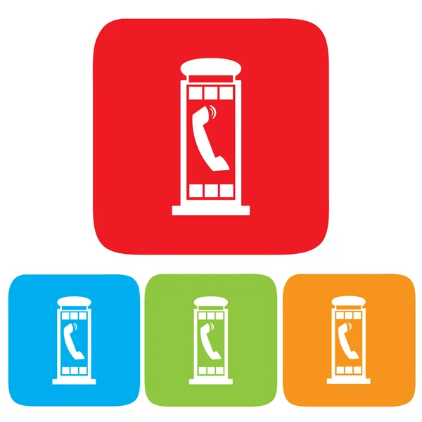Telefone, ícone da caixa de chamada, ilustração vetorial . — Vetor de Stock