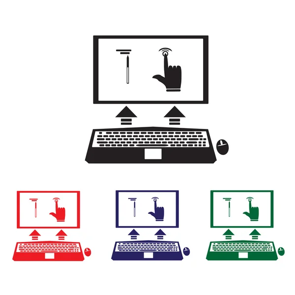 Portátil convertible, tabletas híbridas — Archivo Imágenes Vectoriales