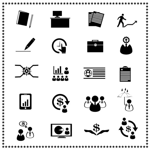 Set of Business icons, Vector illustration — Stock Vector