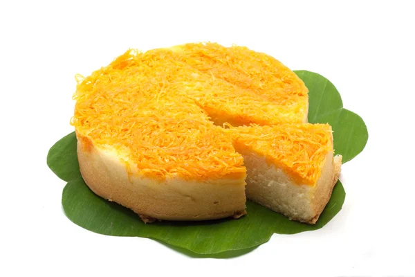 Thai dessert,foy thong cake — Stock Photo, Image