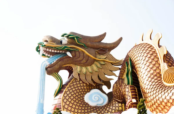 Золотой дракон — стоковое фото