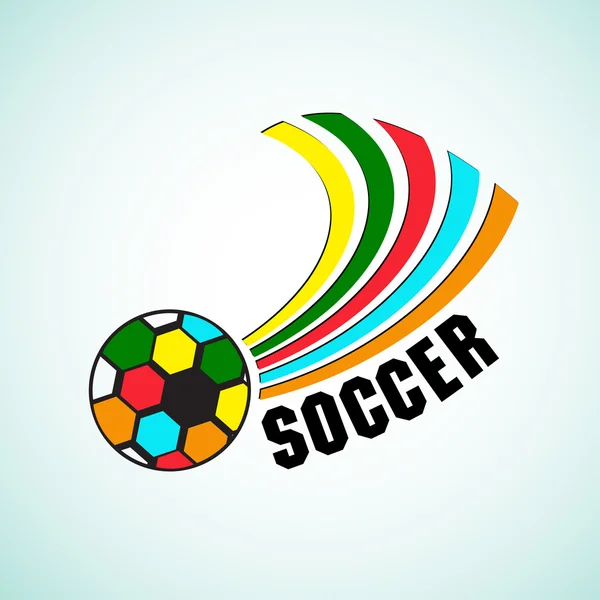 Soccer Ball colorful — Stock Vector