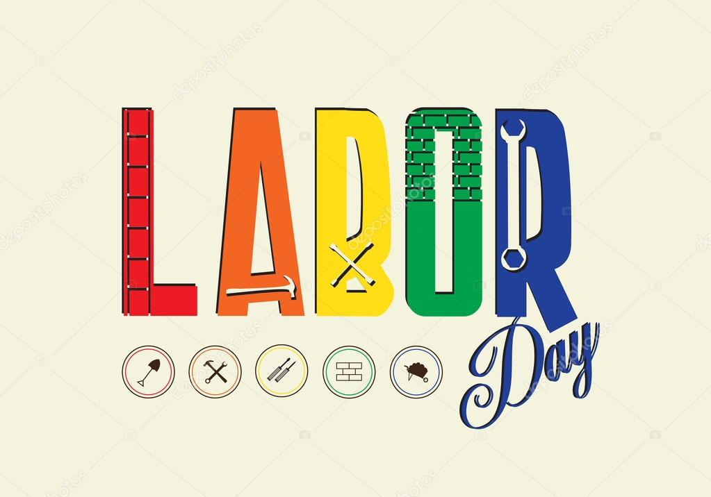 Happy Labor day, Vector illustration