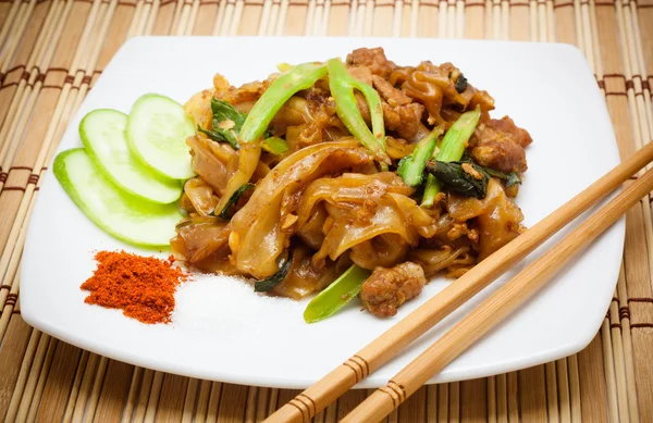 Stir soy sauce pork — Stock Photo, Image