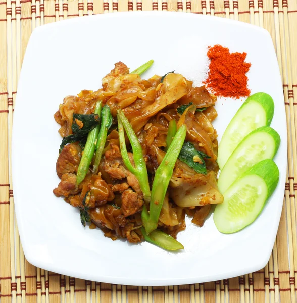 Stir soy sauce pork — Stock Photo, Image