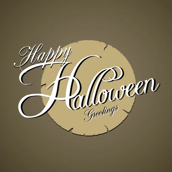 Fröhliche Halloween-Typografie, Vektorillustration — Stockvektor