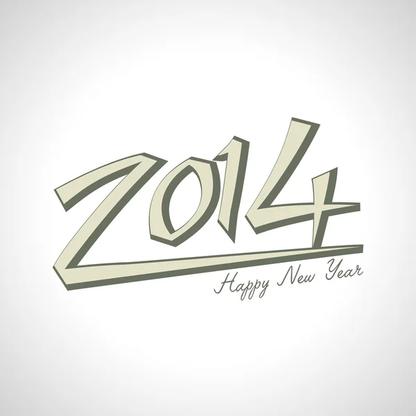 新年あけましておめでとうございます 2014、ベクトル イラスト — ストックベクタ