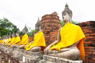WAT yai chaimongkol, antik tapınak ve anıt Tayland