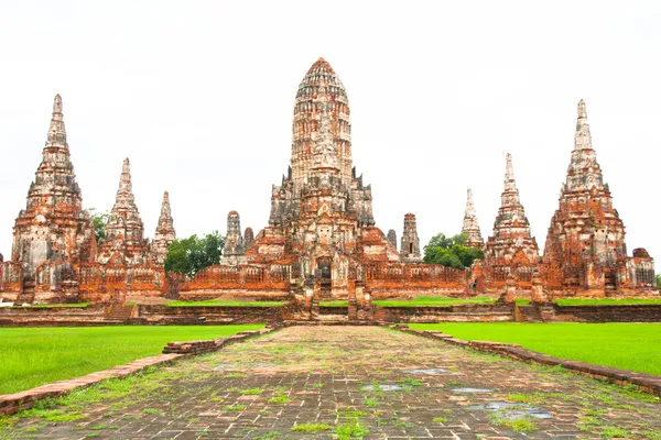 Wat chaiwatthanaram, Antiguo templo y monumento en Tailandia —  Fotos de Stock