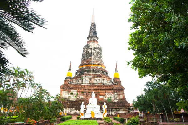 Wat yai chaimongkol, Ancient temple and monument in Thailand — Stock Photo, Image