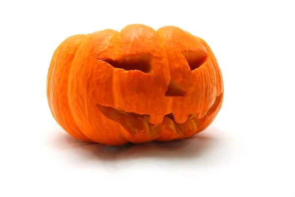 Halloween-Kürbis isoliert auf weißem Hintergrund — Stockfoto