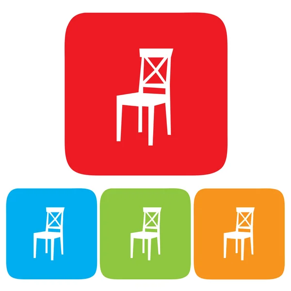 Židle ikony — Stockový vektor