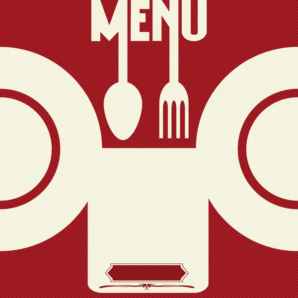 Modelo de Design de Cartão de Menu Restaurante — Vetor de Stock