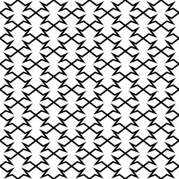 Zig zag seamless pattern black and white — Stock Vector