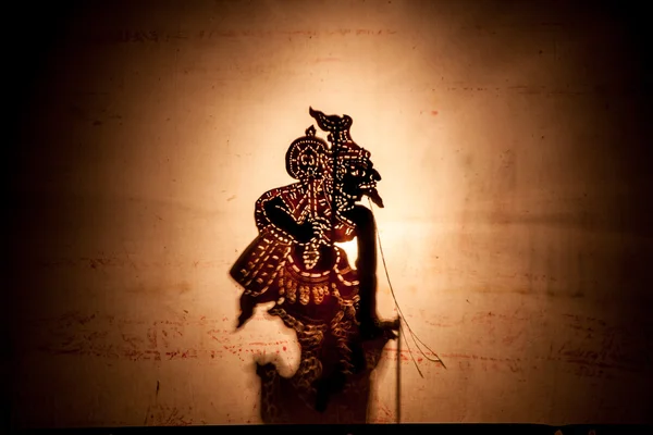 Shadow Puppet, Traditional Thai Shadow Theater — Stock Photo, Image