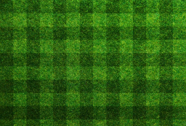 Green grass soccer field background — Stock Photo, Image
