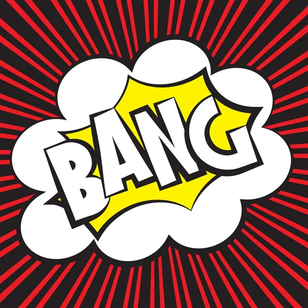 Bang strip, Vector Illustratie komische stijl — Stockvector