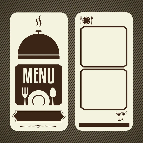 Modelo de menu para restaurante e café, ilustração vetorial . — Vetor de Stock