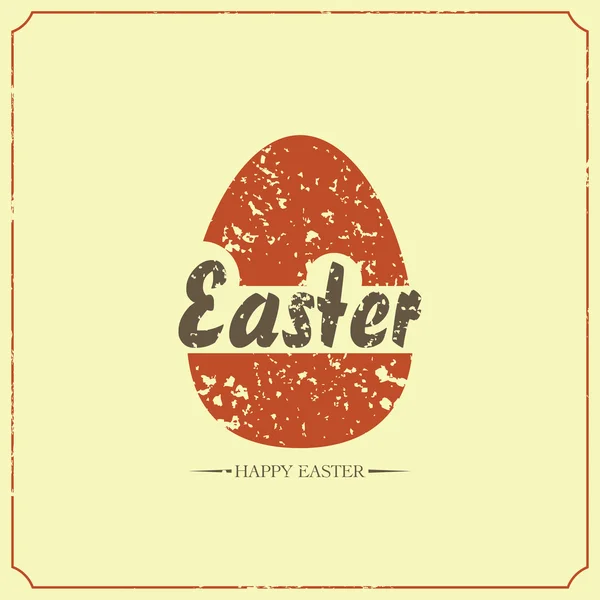 Happy Easter Typographical Background — Stock Vector