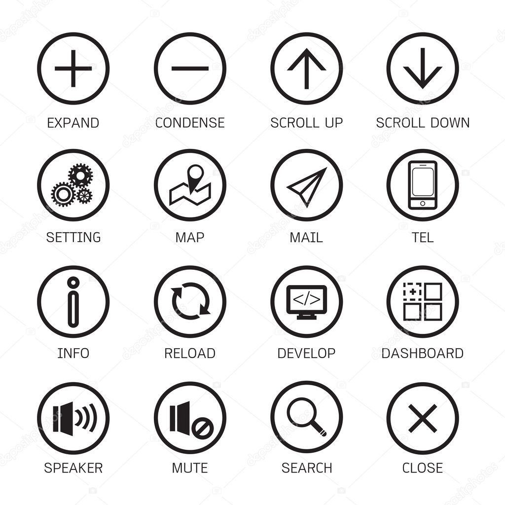 Web responsive icons. Vector illustration