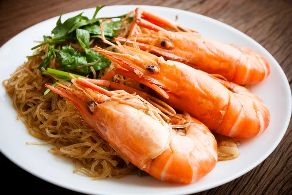 Vermicelles de crevettes. Alimentation thaïlandaise — Photo