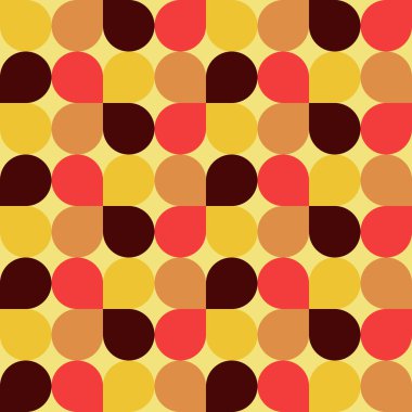 Retro geometrik seamless modeli. vektör çizim 