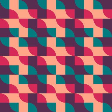 Retro vintage seamless modeli. vektör çizim