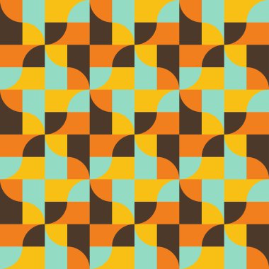 Retro vintage seamless modeli. vektör çizim