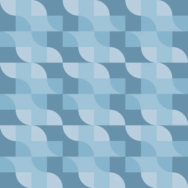 Синій геометричний безшовний візерунок. Векторні ілюстрації — стоковий вектор
