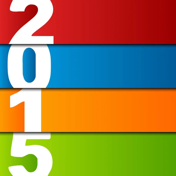 Mutlu yeni yıl 2015 kartı. vektör çizim — Stok Vektör