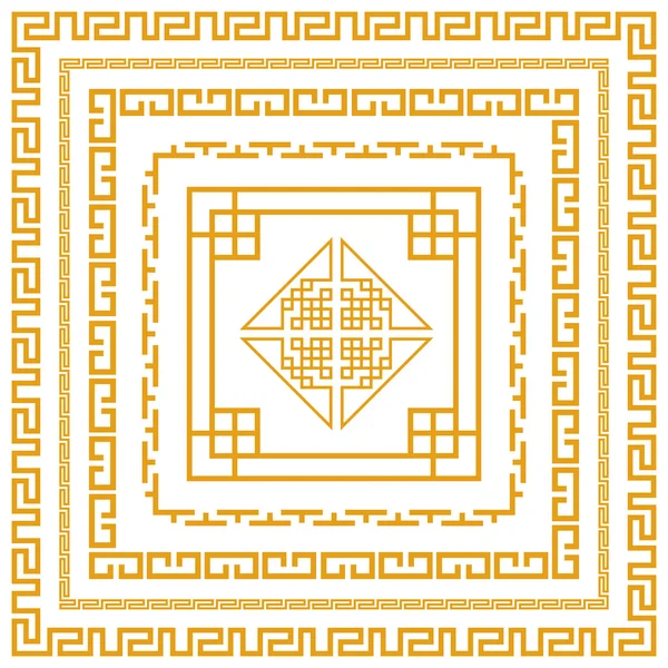 Chinese Decoratief frame — Stockvector