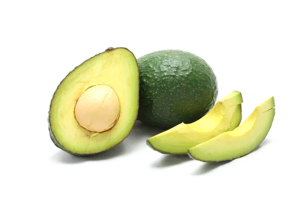 Avocado geïsoleerd op een witte achtergrond — Stockfoto