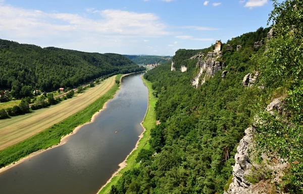 De rivier Elbe — Stockfoto