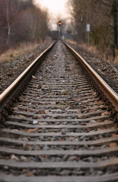 Ferroviária à distância — Fotografia de Stock