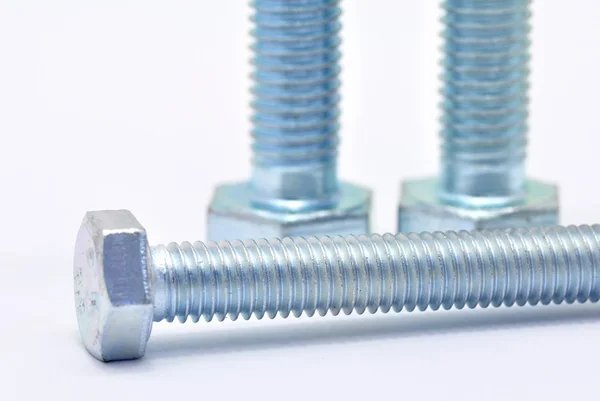 Three steel screw — Stock Photo, Image