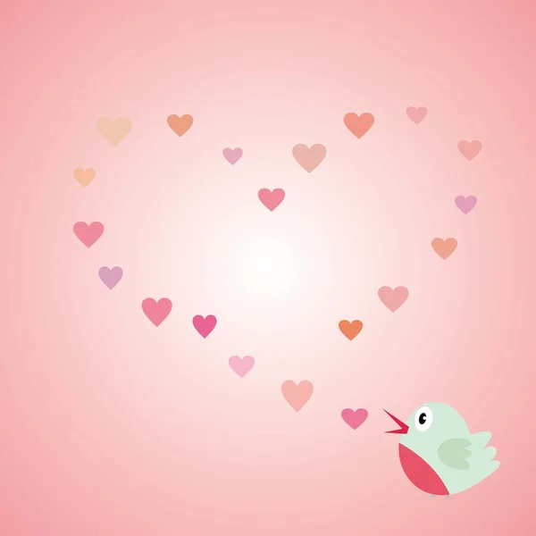 Pássaro do amor - Valentine — Fotografia de Stock