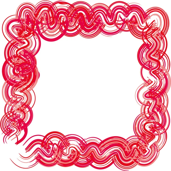 Ram i vitt och rosa färger — Stock vektor