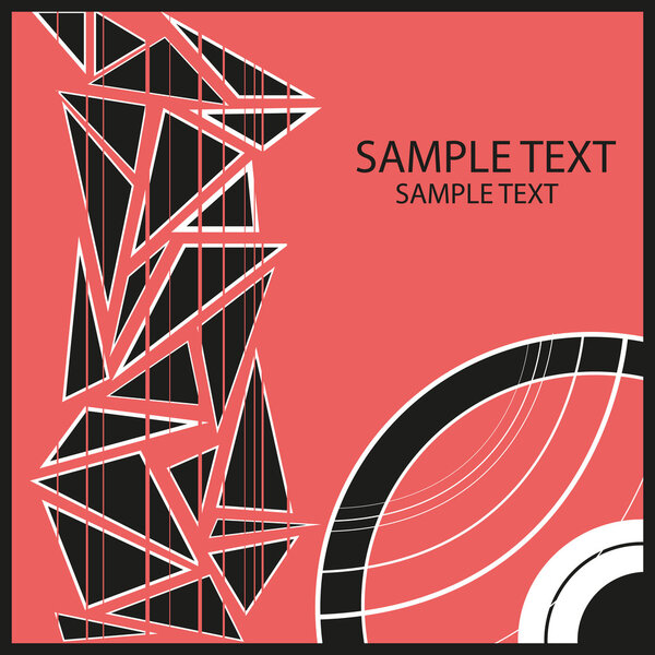 Background with geometric objekts