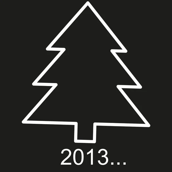 Noel ağacını süsler 2013 yeni yılda bir siyah arka