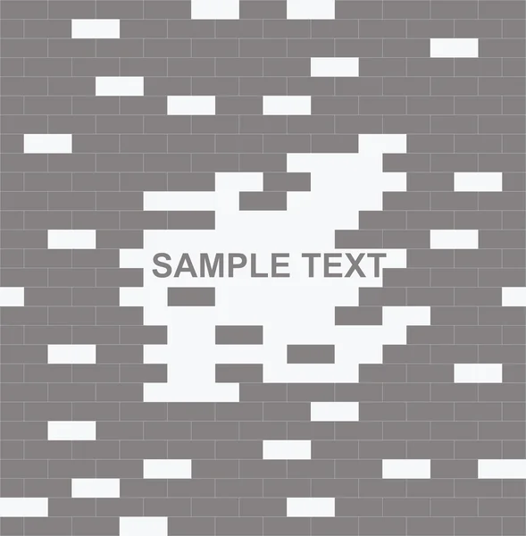 墙，棕色，砖-与地方为文本 — 图库矢量图片