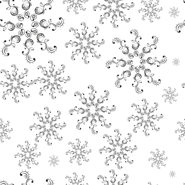 Seamless white pattern on black background — Stock Photo, Image