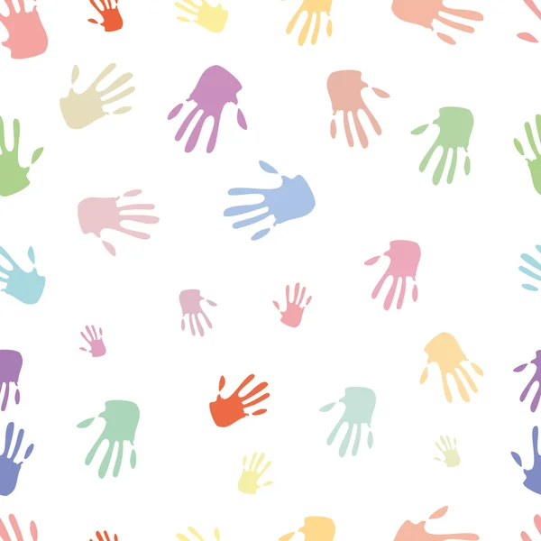 Seamless pattern of hand — Stock Photo, Image