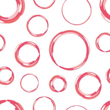 seamless pattern of red circles clipart