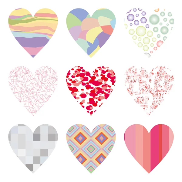 Hearts set — Stock Photo, Image